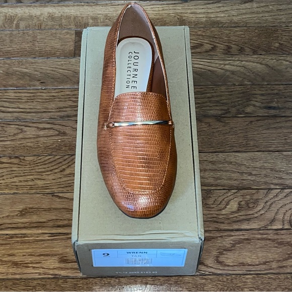 Journee Collection Tru Comfort Foam Wrenn Flats Tan Women’s Size 9 Vegan Leather - Picture 4 of 13